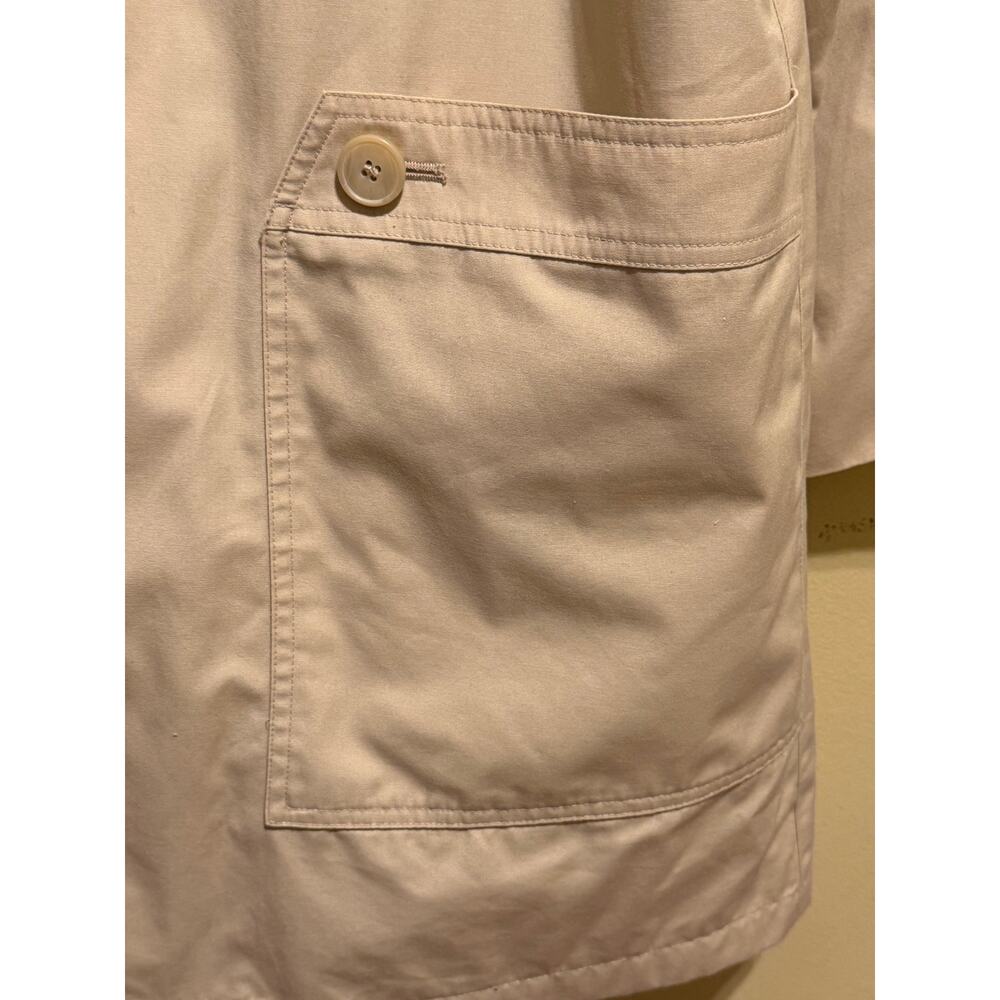 Vintage London Fog Womens 12 Reg Tan Raincoat Removable Liner Khaki Coat - Picture 5 of 15